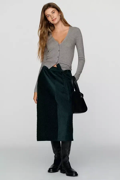 Baum Und Pferdgarten Saphira Satin Skirt In Green