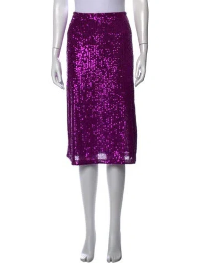 Pre-owned Baum Und Pferdgarten Sequin Embellishments Knee-length Skirt W/ Tags In Purple