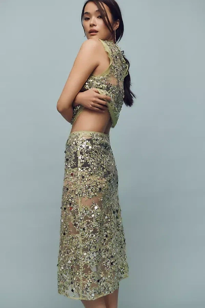 Baum Und Pferdgarten Shania Sequin Sheer Midi Skirt