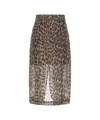 Baum Und Pferdgarten 'shevin' Animal Print Skirt In Brown