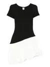 Baum Und Pferdgarten Short-sleeve Balloon-hem Dress In Black
