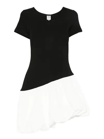 BAUM UND PFERDGARTEN SHORT-SLEEVE BALLOON-HEM DRESS