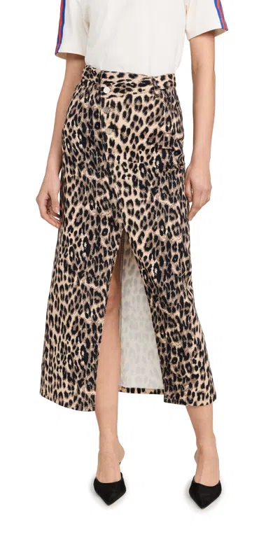 Baum Und Pferdgarten Sigge Skirt Brown Baum Leopard In Multicolor