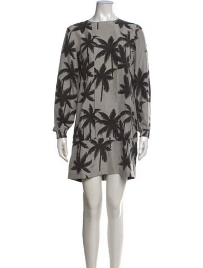 Pre-owned Baum Und Pferdgarten Silk Mini Dress In Multicolor