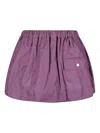 Baum Und Pferdgarten Simona Elastic-waist Pocket Mini A-line Skirt In Purple