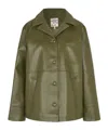 Baum Und Pferdgarten Single-breasted Casual Jacket In Green