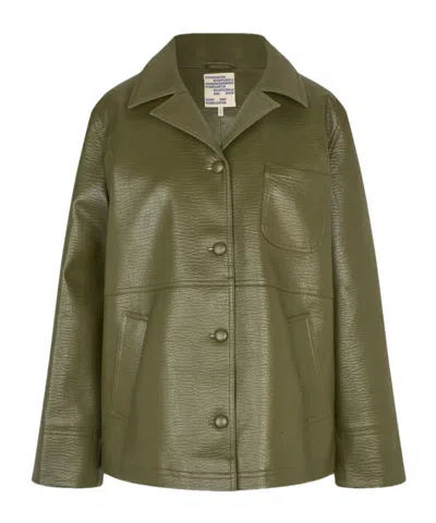 Baum Und Pferdgarten Single-breasted Casual Jacket In Green