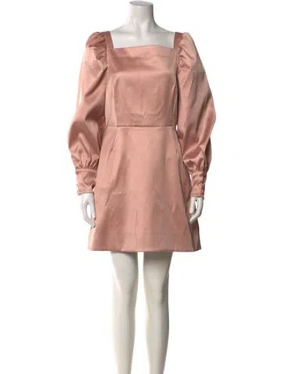 Pre-owned Baum Und Pferdgarten Square Neckline Mini Dress W/ Tags In Pink