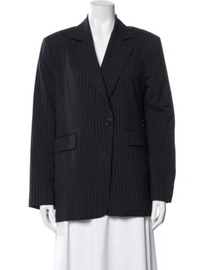 Pre-owned Baum Und Pferdgarten Striped Blazer In Blue