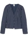 Baum Und Pferdgarten Striped Blazer In Blue