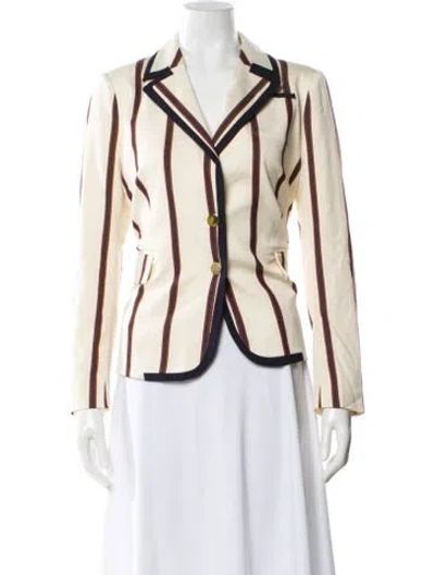 Pre-owned Baum Und Pferdgarten Striped Blazer In Neutral