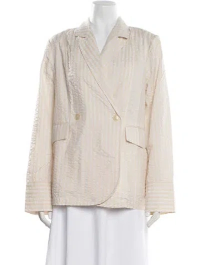 Pre-owned Baum Und Pferdgarten Striped Blazer In Neutral