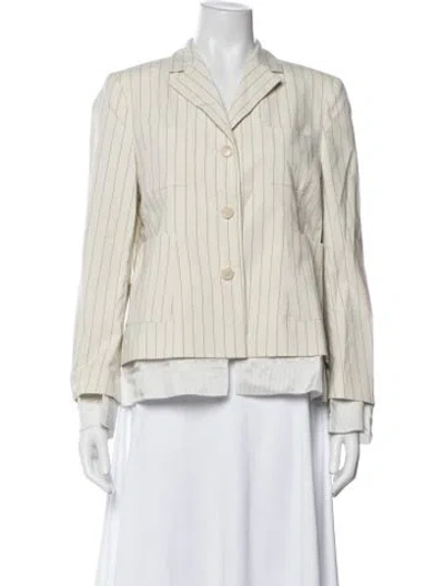 Pre-owned Baum Und Pferdgarten Striped Blazer W/ Tags In Neutrals
