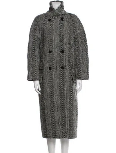 Pre-owned Baum Und Pferdgarten Striped Coat In Gray