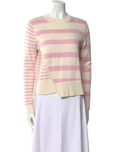 Pre-owned Baum Und Pferdgarten Striped Crew Neck Sweater In Neutral