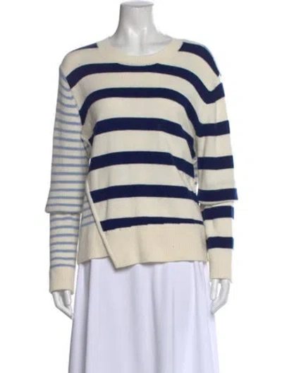 Pre-owned Baum Und Pferdgarten Striped Crew Neck Sweater In Neutral