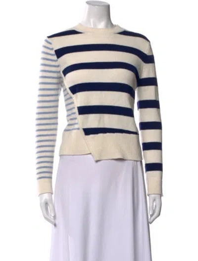 Pre-owned Baum Und Pferdgarten Striped Crew Neck Sweater In Neutrals