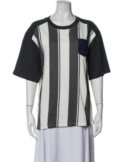 Pre-owned Baum Und Pferdgarten Striped Crew Neck T-shirt In Multicolor