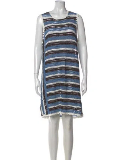 Pre-owned Baum Und Pferdgarten Striped Knee-length Dress In Blue