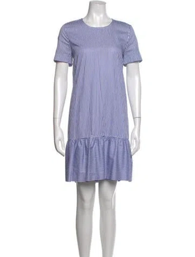 Pre-owned Baum Und Pferdgarten Striped Mini Dress In Blue