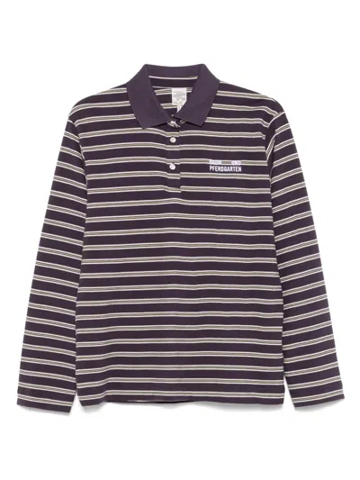 Baum Und Pferdgarten Striped Polo Top In Purple