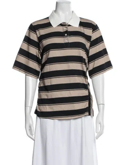 Pre-owned Baum Und Pferdgarten Striped Short Sleeve Polo In Multi