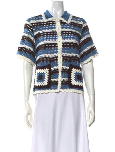 Pre-owned Baum Und Pferdgarten Striped Sweater In Blue