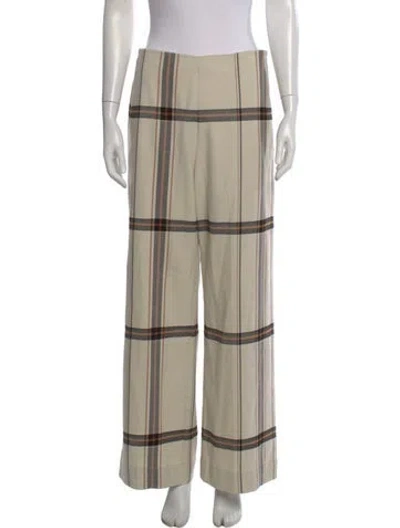 Pre-owned Baum Und Pferdgarten Striped Wide Leg Pants In Neutral