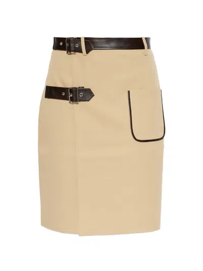 Baum Und Pferdgarten Svea Buckle-detail Mini Skirt In Nude