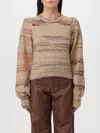 Baum Und Pferdgarten Carmy Cuffed-sleeve Striped Sweater In Braun