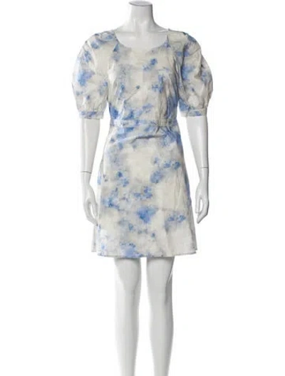 Pre-owned Baum Und Pferdgarten Tie-dye Print Mini Dress W/ Tags In Neutral