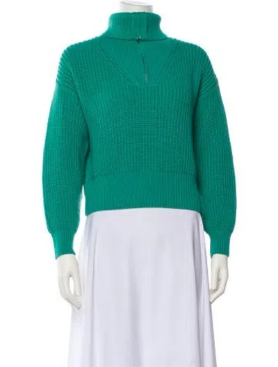 Pre-owned Baum Und Pferdgarten Turtleneck Sweater In Green