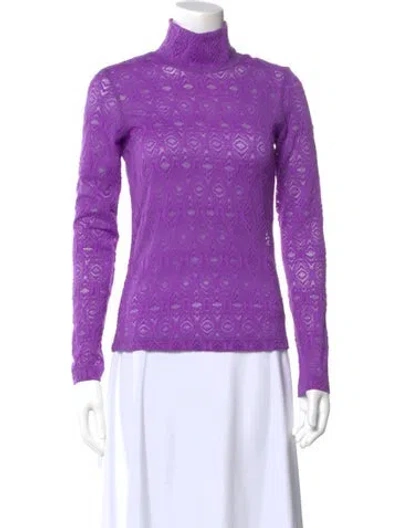 Pre-owned Baum Und Pferdgarten Turtleneck Sweater In Purple