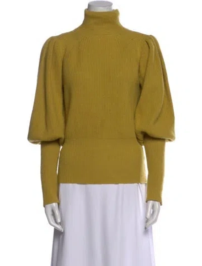 Pre-owned Baum Und Pferdgarten Turtleneck Sweater In Yellow