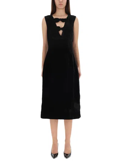 Baum Und Pferdgarten Velvet "ajka" Dress In Black