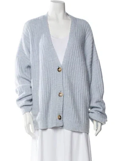 Pre-owned Baum Und Pferdgarten Virgin Wool V-neck Sweater In Blue