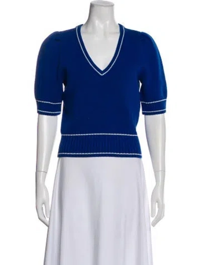 Pre-owned Baum Und Pferdgarten V-neck Sweater In Blue
