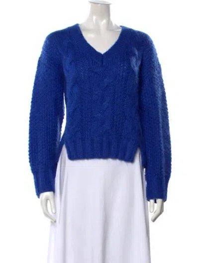Pre-owned Baum Und Pferdgarten V-neck Sweater In Blue
