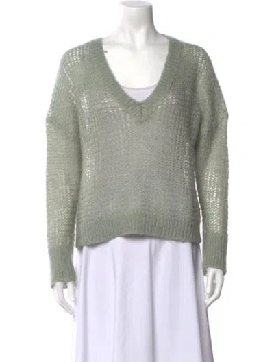 Pre-owned Baum Und Pferdgarten V-neck Sweater In Green