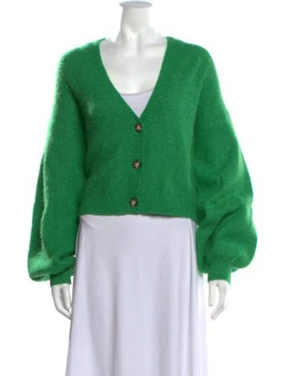 Pre-owned Baum Und Pferdgarten V-neck Sweater In Green