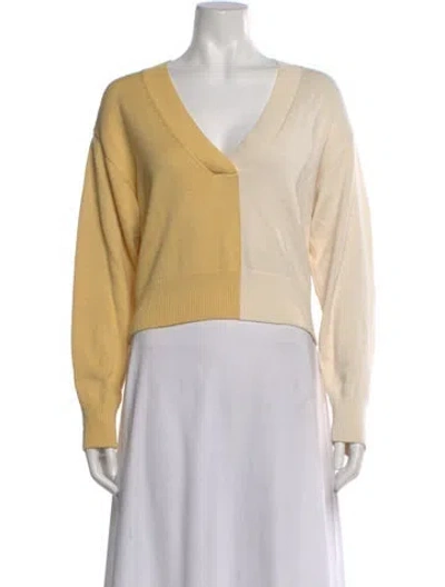Pre-owned Baum Und Pferdgarten V-neck Sweater In Neutral