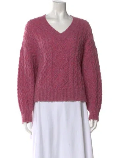 Pre-owned Baum Und Pferdgarten V-neck Sweater In Pink
