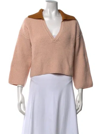 Pre-owned Baum Und Pferdgarten V-neck Sweater In Pink