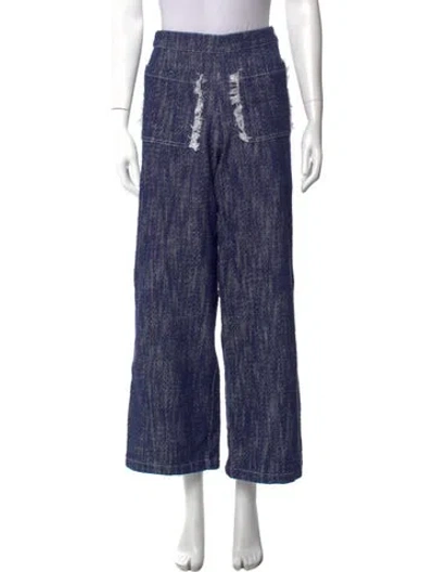 Pre-owned Baum Und Pferdgarten Wide Leg Pants In Blue