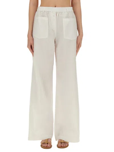 Baum Und Pferdgarten Wide Leg Trousers In White