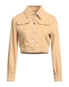 Baum Und Pferdgarten Woman Denim Outerwear Camel Size 8 Organic Cotton, Elastane In Beige