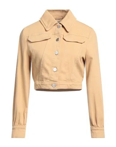 Baum Und Pferdgarten Woman Denim Outerwear Camel Size 8 Organic Cotton, Elastane In Beige