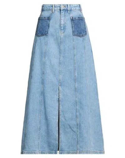 Baum Und Pferdgarten Woman Denim Skirt Blue Size 6 Organic Cotton, Elastane In Multi