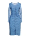 Baum Und Pferdgarten Janis Dress In Blue Mini Rose In Blue