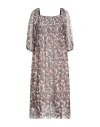 Baum Und Pferdgarten Woman Midi Dress Chocolate Brown Size M Recycled Polyester, Elastane In Brown